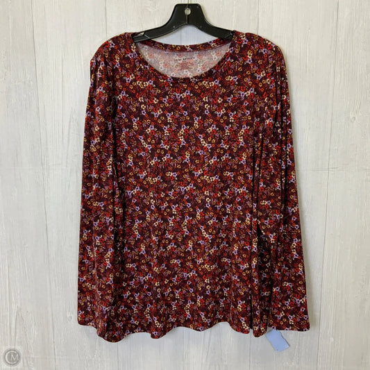 Top Long Sleeve By Lane Bryant In Floral Print, Size: 4x