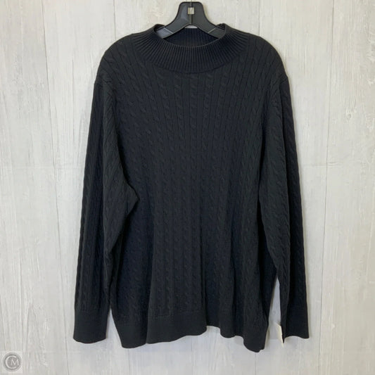 Sweater By Lands End In Black, Size: 3x