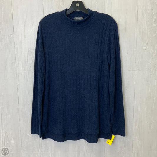 Top Long Sleeve By Matty M In Navy, Size: M
