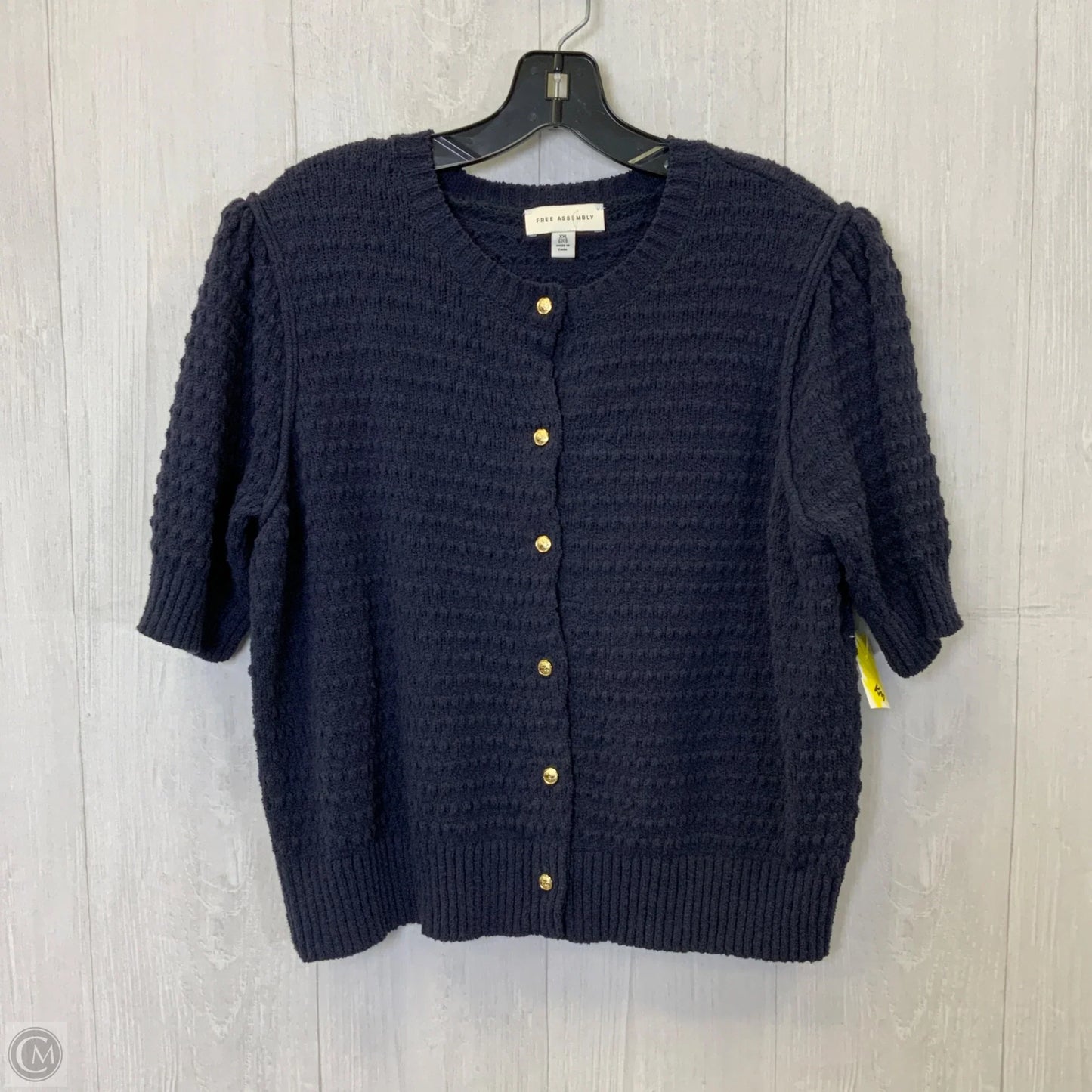 Cardigan By Free Assembly In Navy, Size: Xxl