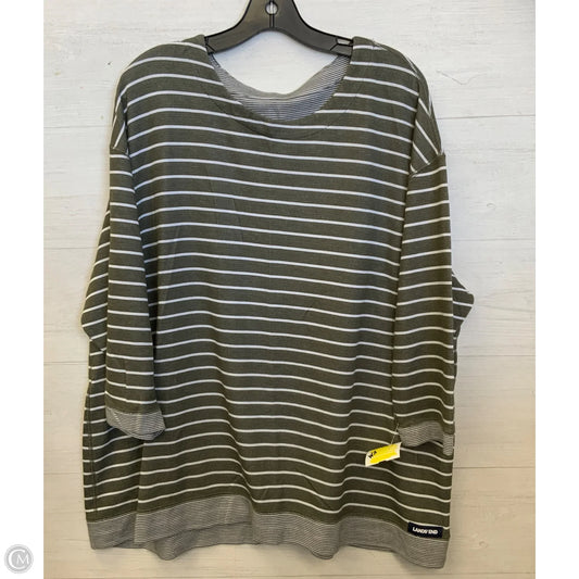 Top 3/4 Sleeve By Clothes Mentor In Green, Size: 1x