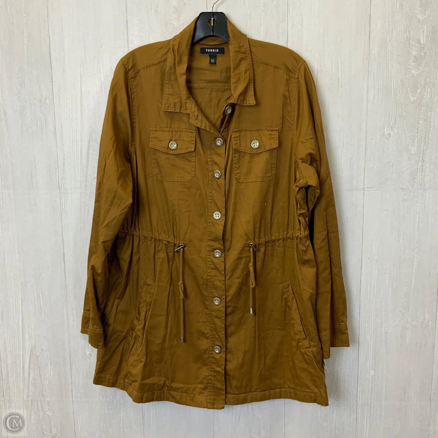 Jacket Utility By Torrid In Brown, Size: M