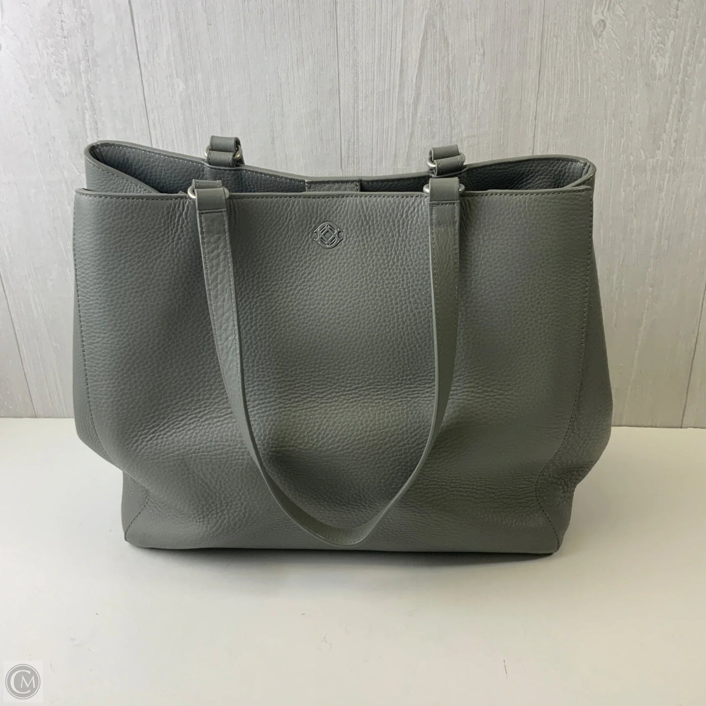 Laptop Bag Leather By Clothes Mentor, Size: Large