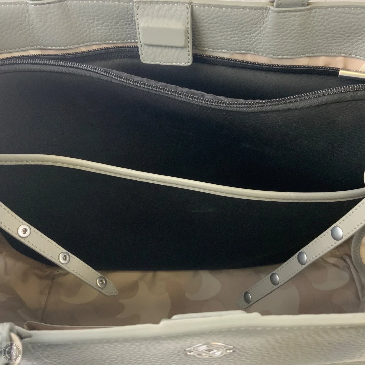 Laptop Bag Leather By Clothes Mentor, Size: Large