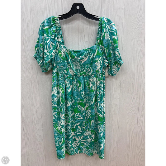 Dress Designer By Lilly Pulitzer In Blue & Grey, Size: 4