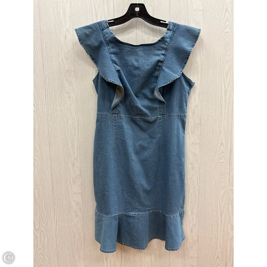 Dress Casual Short By Clothes Mentor In Blue, Size: Xl