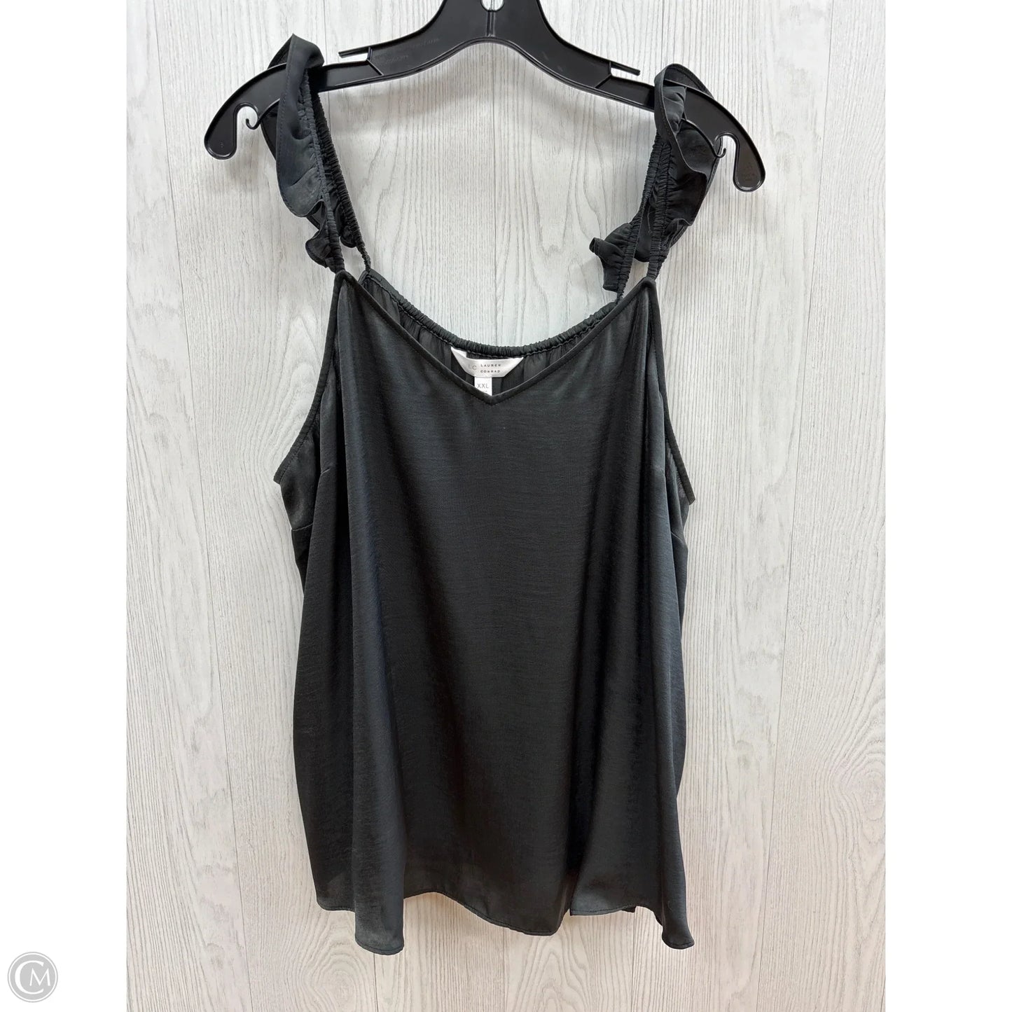 Top Sleeveless By Lc Lauren Conrad In Grey, Size: Xxl