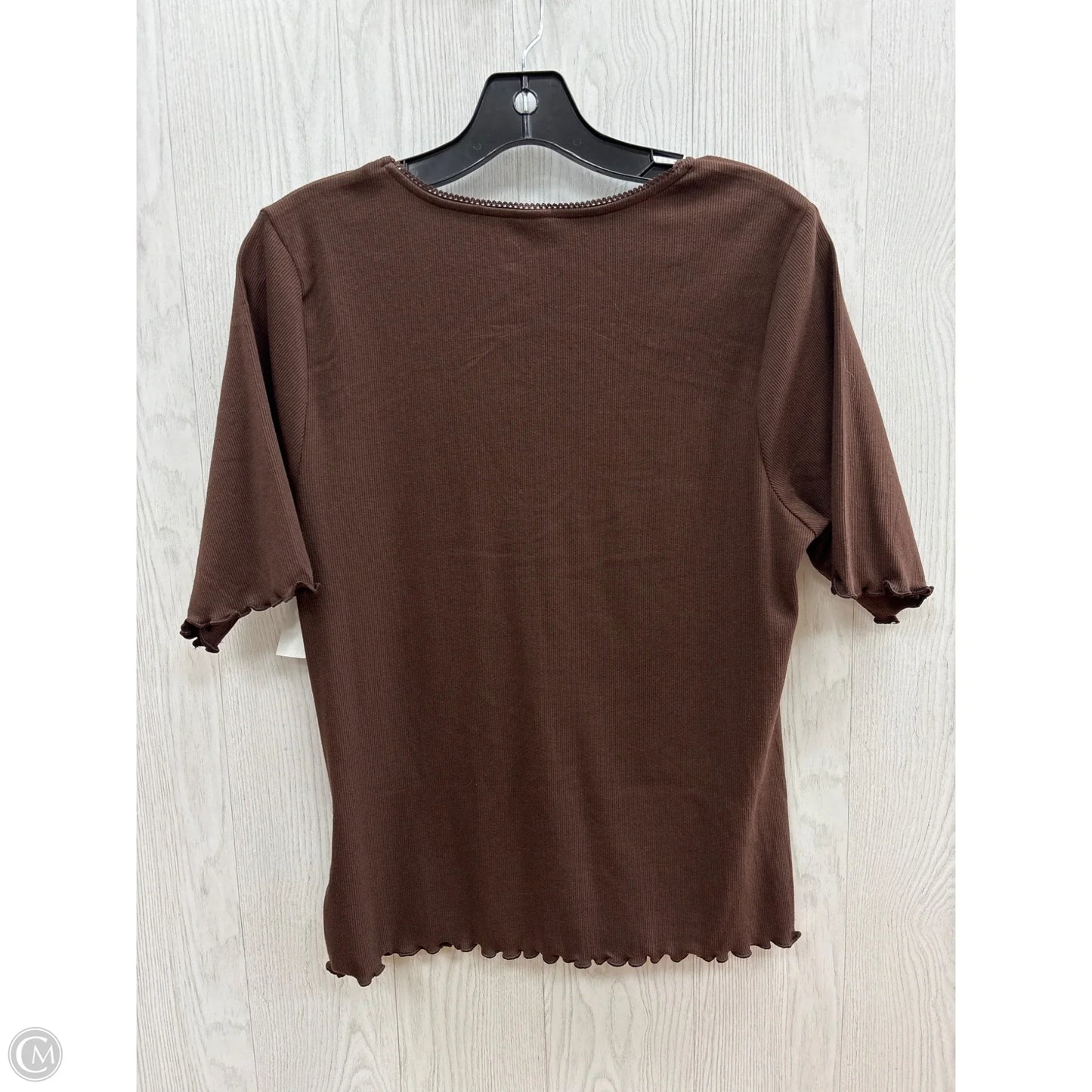 Top Short Sleeve By Old Navy In Brown, Size: Xl