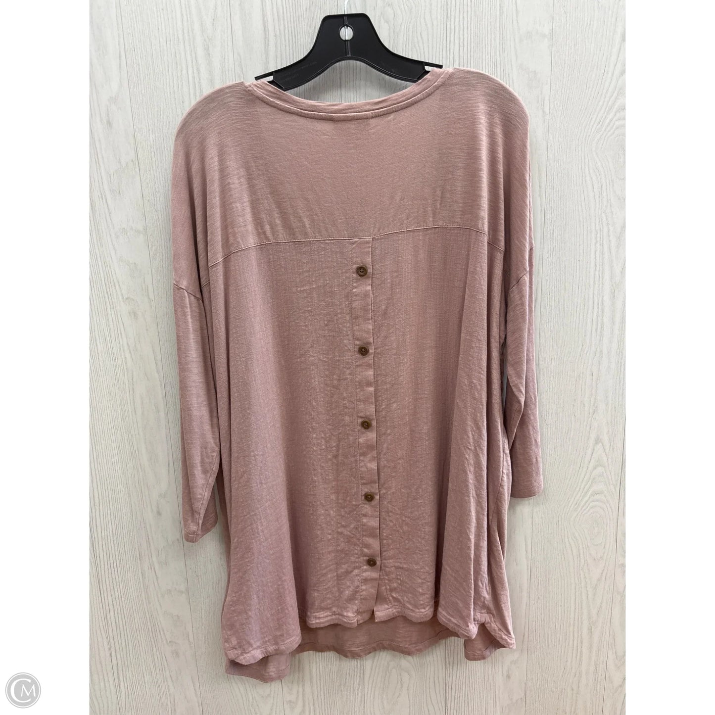 Top 3/4 Sleeve By Pure Jill In Pink Purple, Size: L