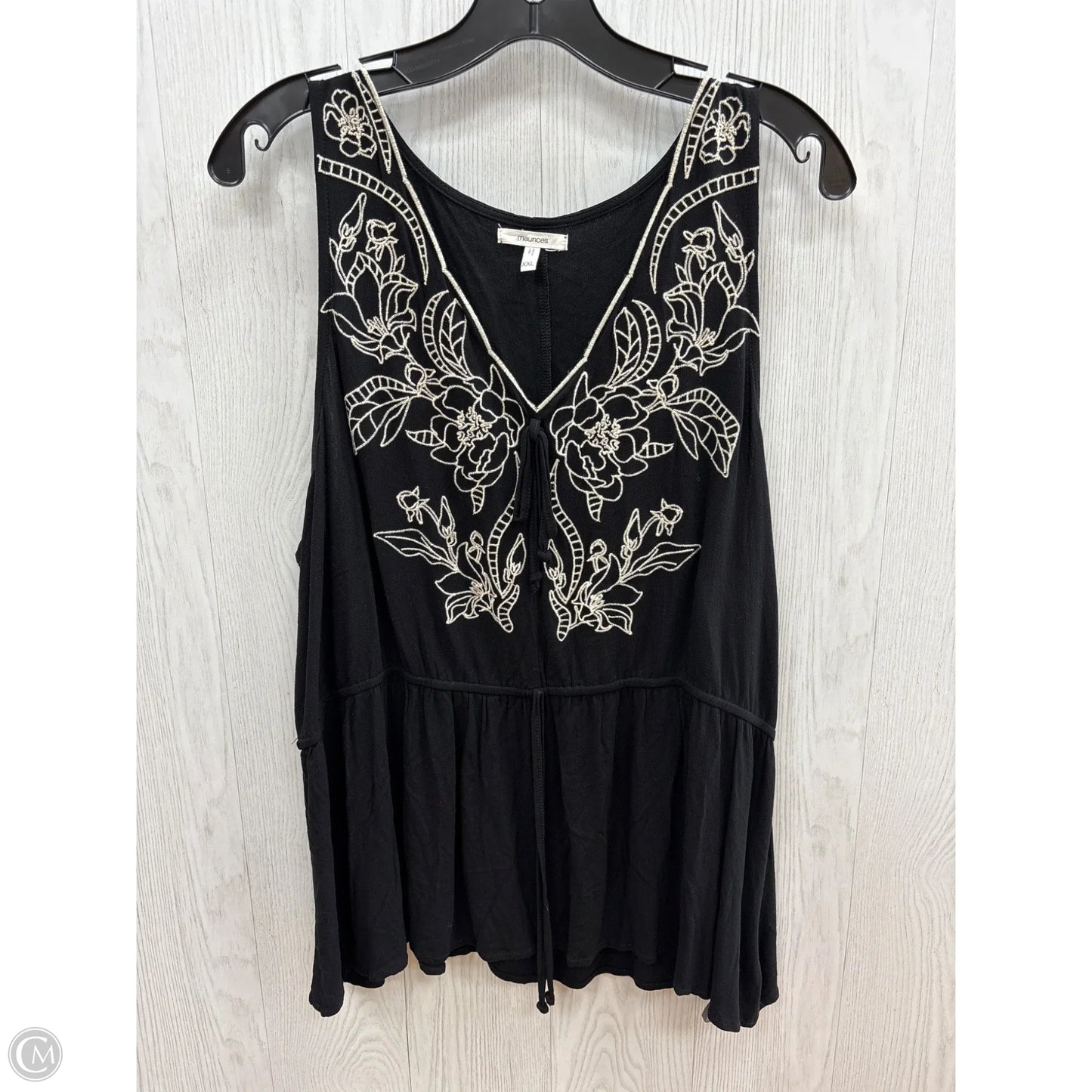 Top Sleeveless By Maurices In Black, Size: Xxl