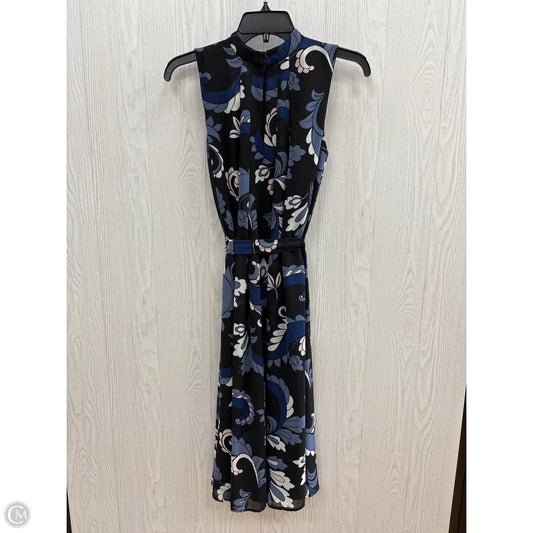 Dress Casual Midi By Ann Taylor In Black, Size: Xs