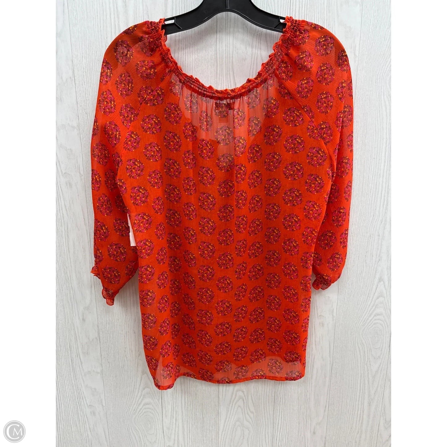 Top Short Sleeve By Old Navy In Orange, Size: L
