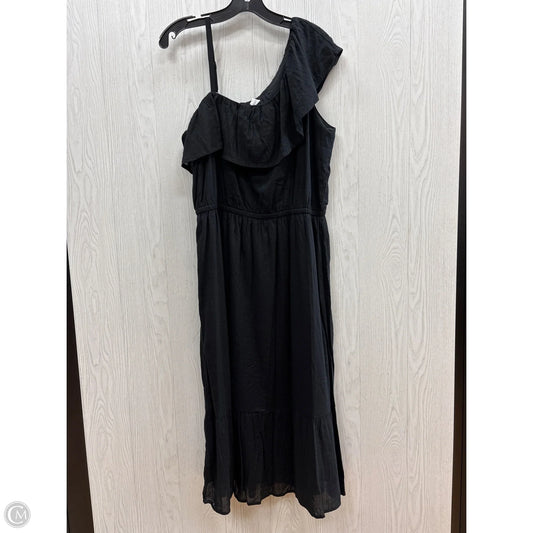Dress Casual Maxi By Old Navy In Black, Size: L