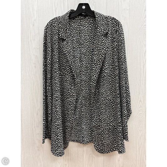 Cardigan By Doe & Rae In Black & White, Size: L