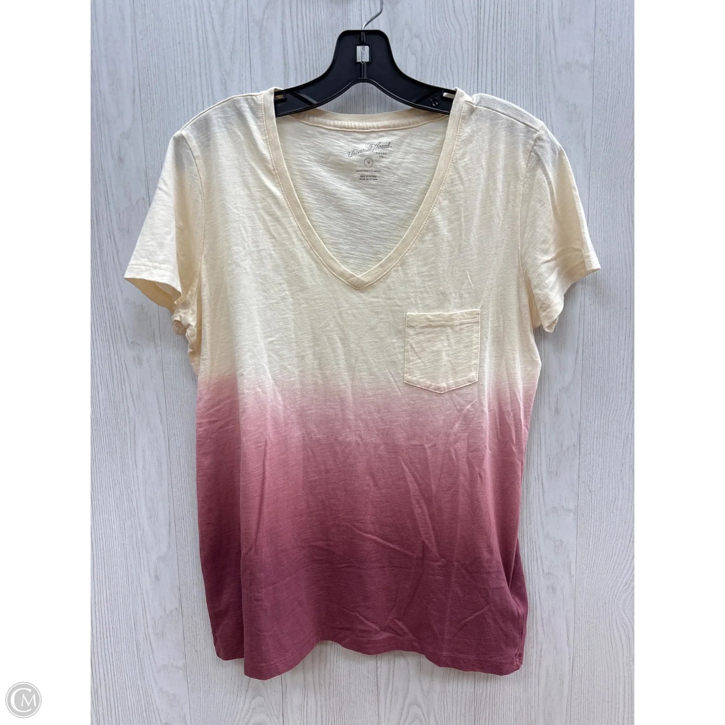 Top Short Sleeve Basic By Universal Thread In Mauve, Size: M