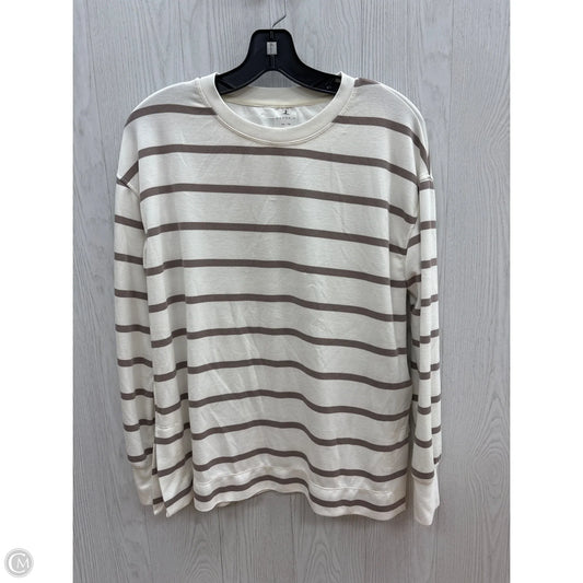Top Long Sleeve By Danskin In Striped Pattern, Size: Xs