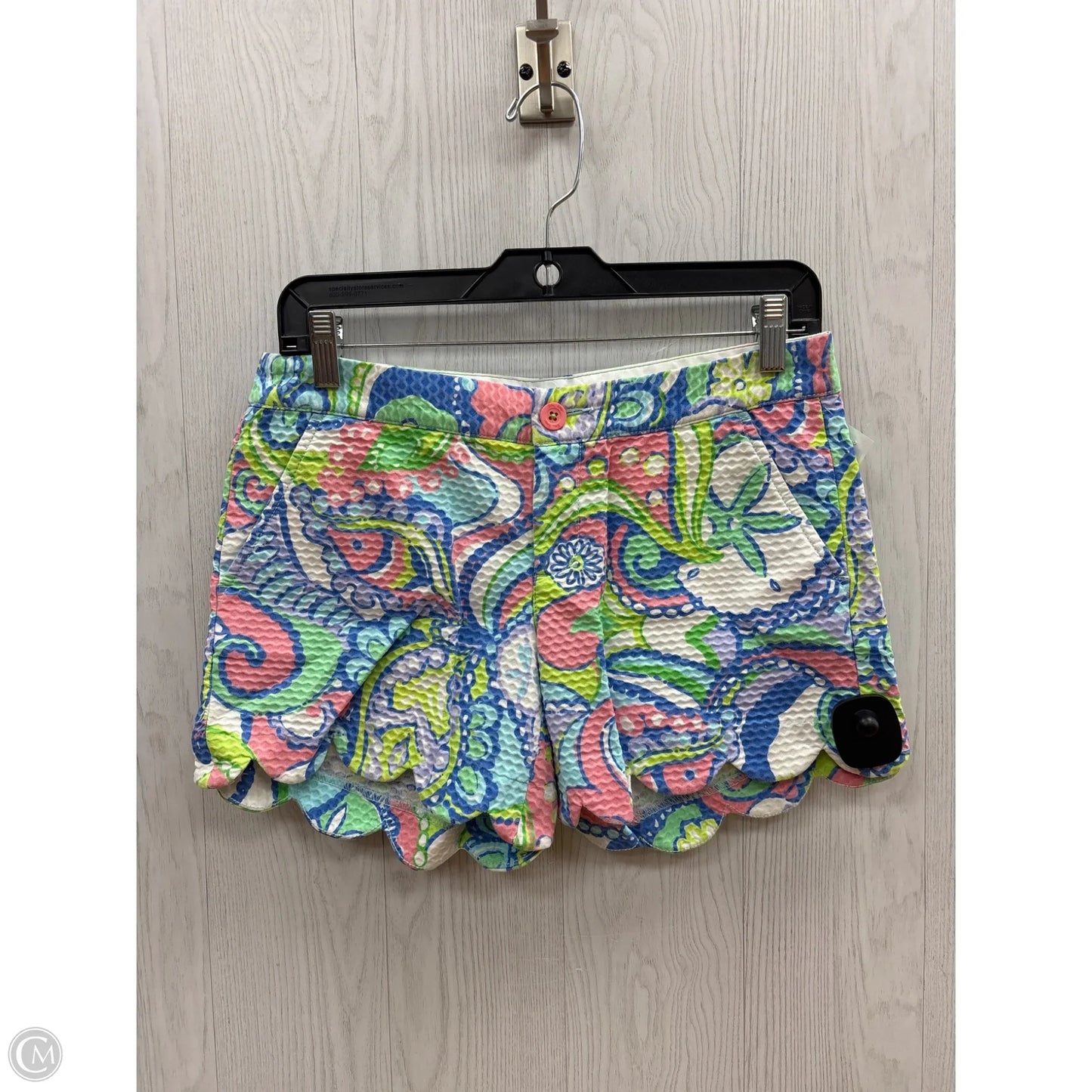 Shorts Designer By Lilly Pulitzer In Blue & Pink, Size: 0