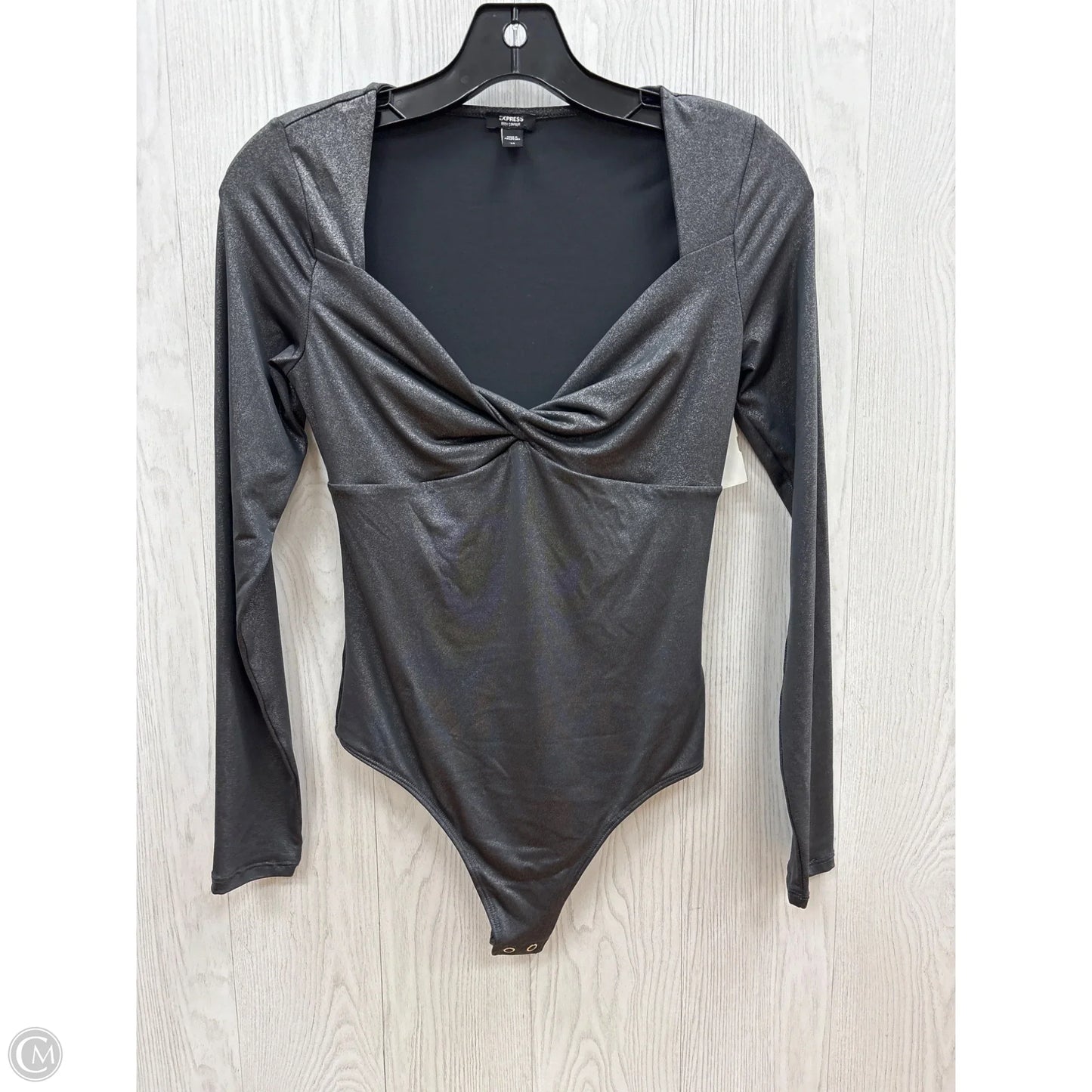 Bodysuit By Express In Grey, Size: Xs