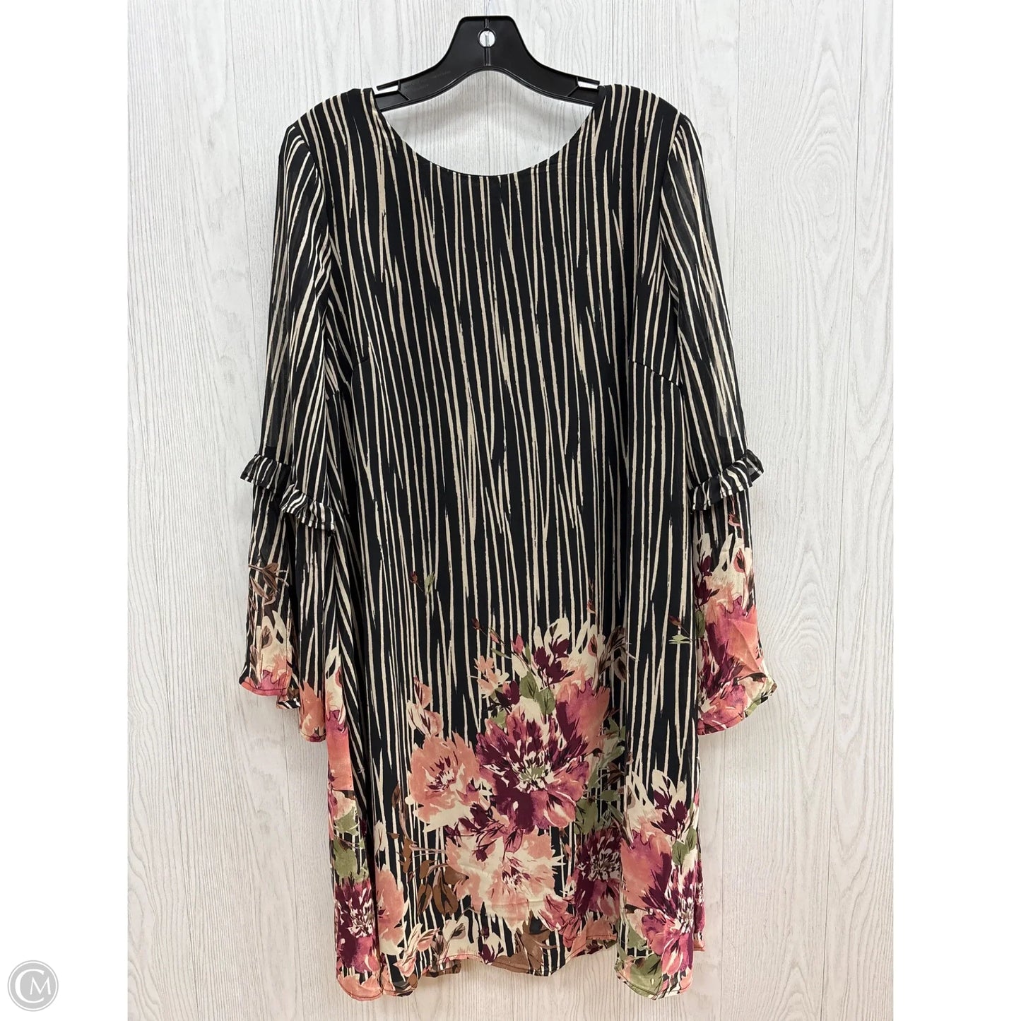 Dress Casual Short By Clothes Mentor In Black & Tan, Size: 12