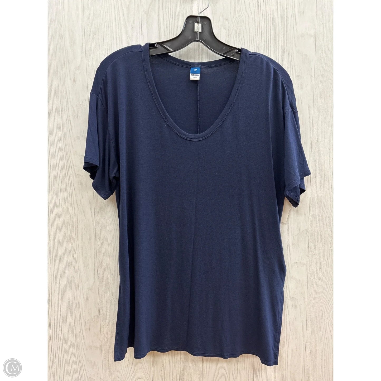 Top Short Sleeve Basic By Old Navy In Navy, Size: Xs