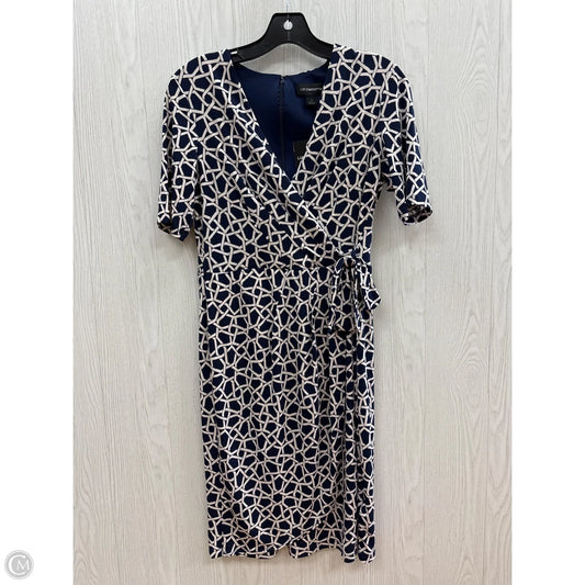 Dress Work By Liz Claiborne In Blue & White, Size: 4