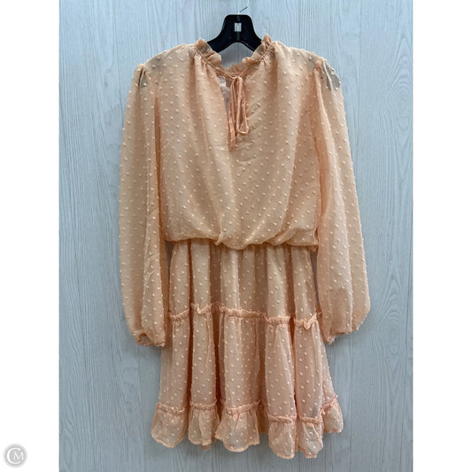 Dress Casual Short By Clothes Mentor In Peach, Size: S