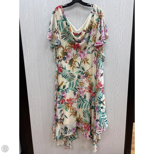 Dress Casual Maxi By Signature By Robbie Bee In Floral Print, Size: 20