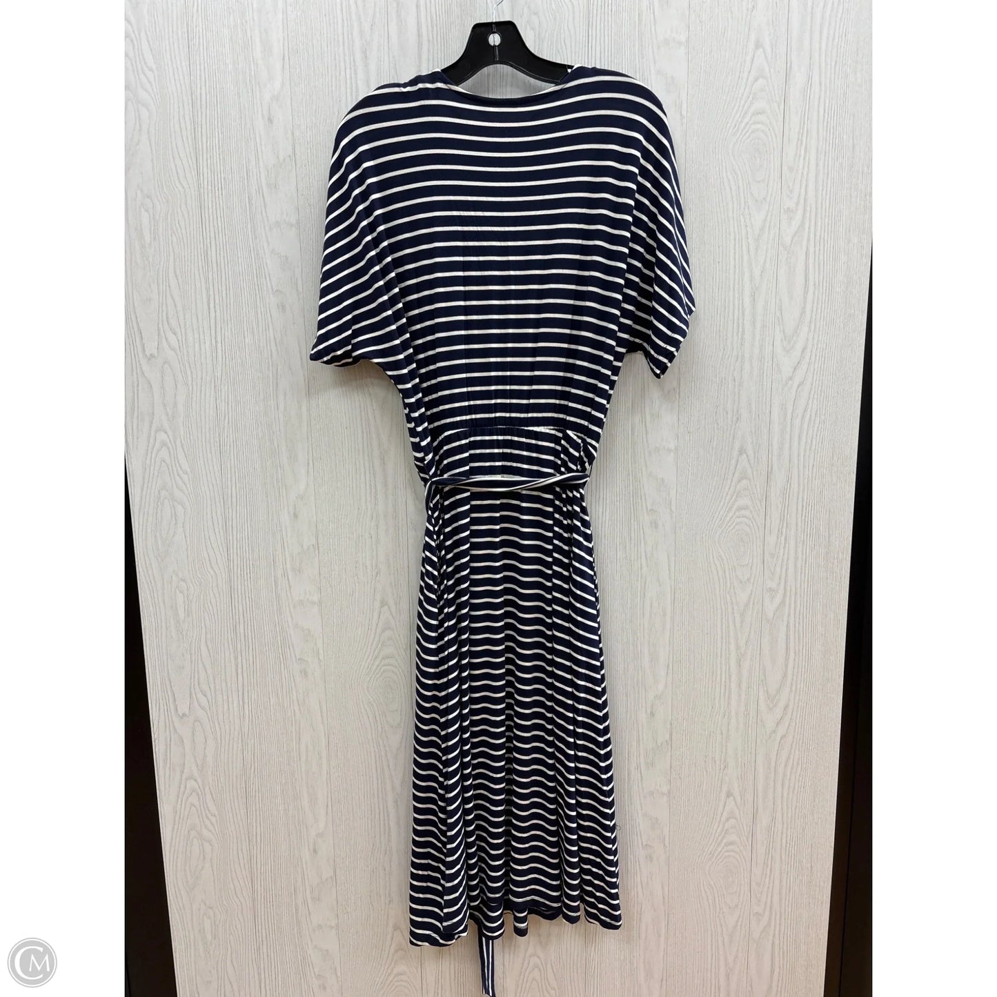 Dress Casual Midi By Gap In Blue & White, Size: S