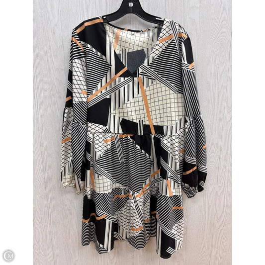 Dress Casual Short By Clothes Mentor In Black & White, Size: Xl