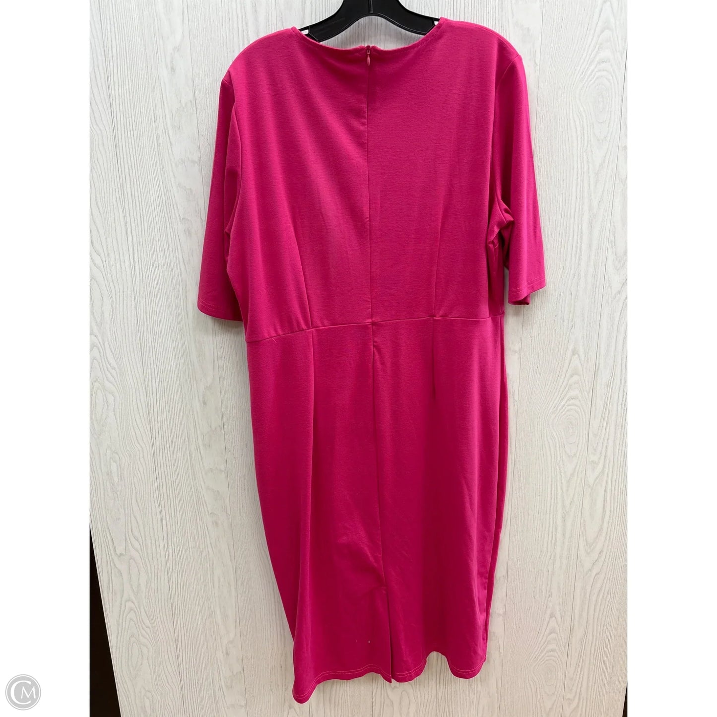 Dress Casual Short By Clothes Mentor In Pink, Size: 2x