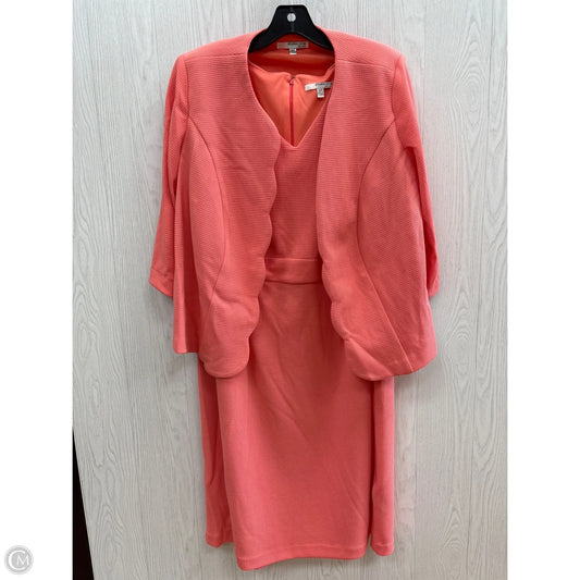 Dress Set 2pc By Studio 1 In Peach, Size: 16