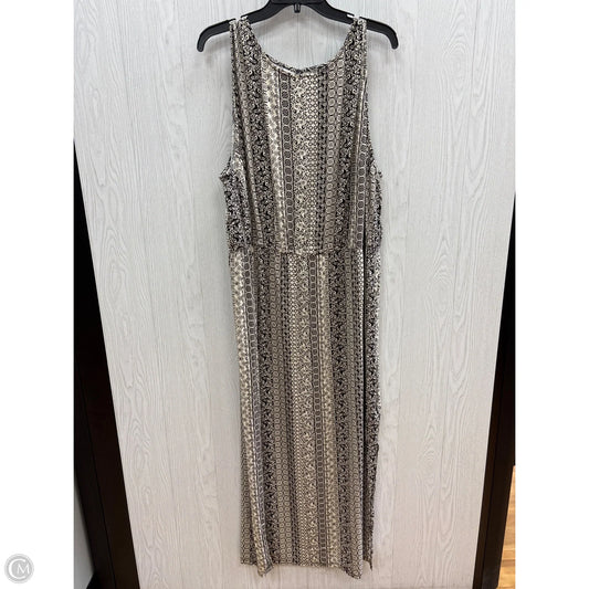 Dress Casual Maxi By Torrid In Black & Tan, Size: 4x