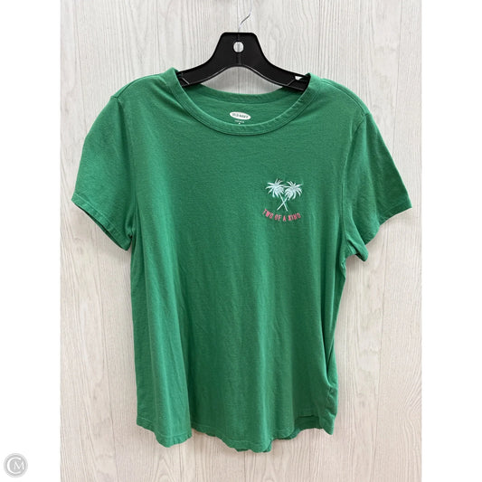 Top Short Sleeve By Old Navy In Green, Size: M