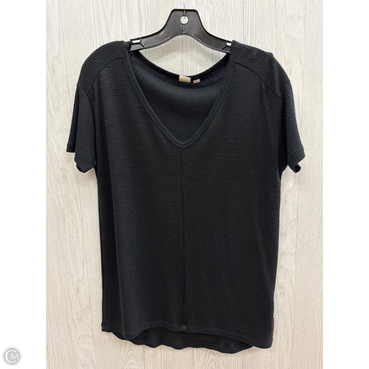Top Short Sleeve Basic By Gap In Black, Size: Xs