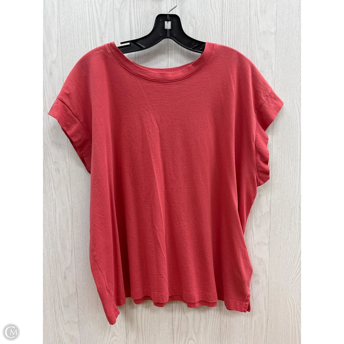 Top Short Sleeve Basic By A New Day In Pink, Size: Xxl