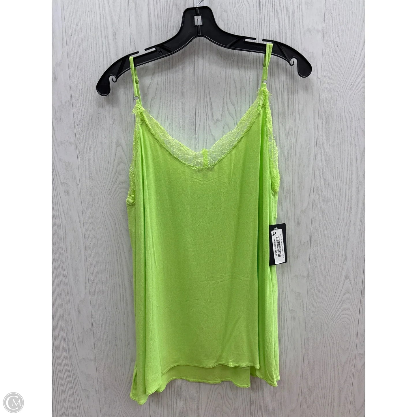 Top Sleeveless By White Birch In Green, Size: Xl