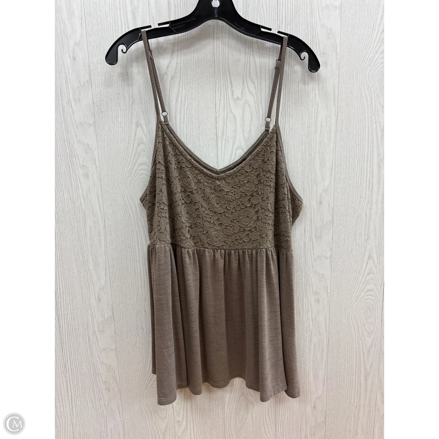 Top Sleeveless Basic By Torrid In Taupe, Size: 2x