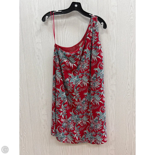 Dress Casual Short By Loft In Blue & Red, Size: S