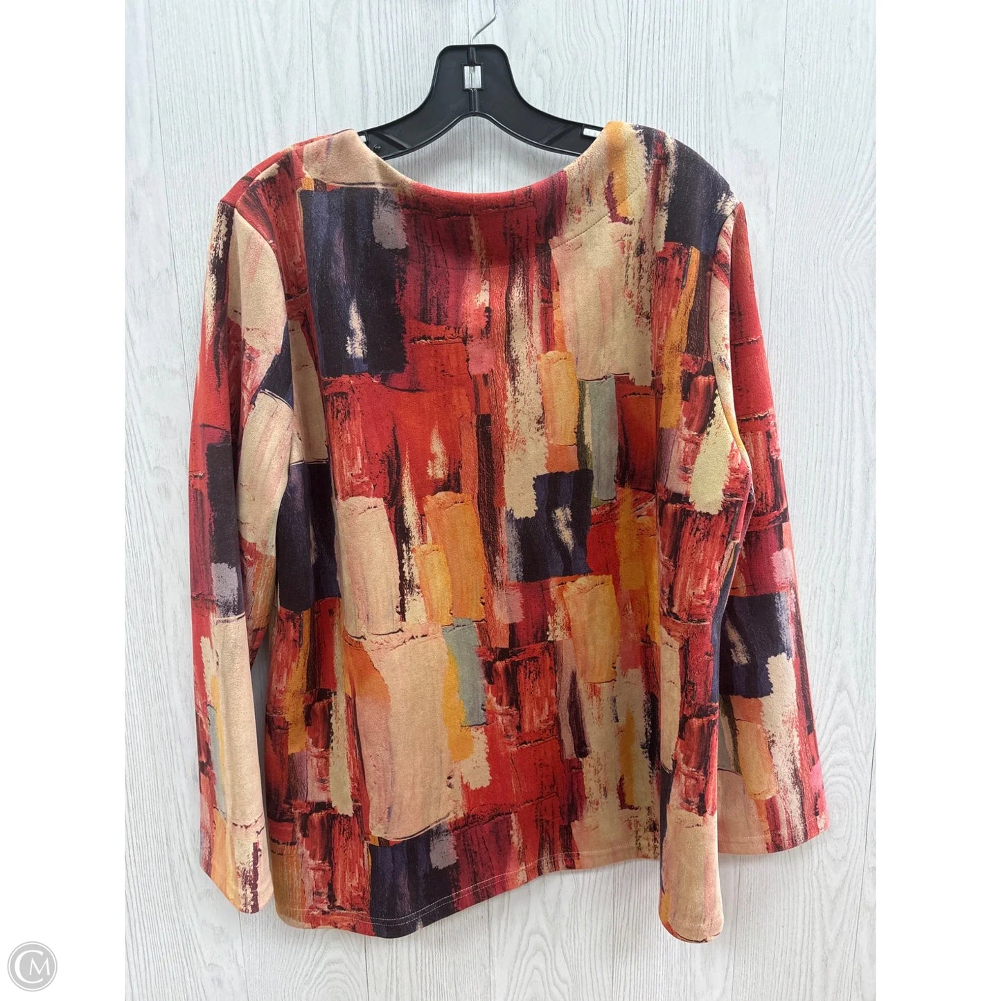 Top Long Sleeve By Radzoli In Multi-colored, Size: Xl
