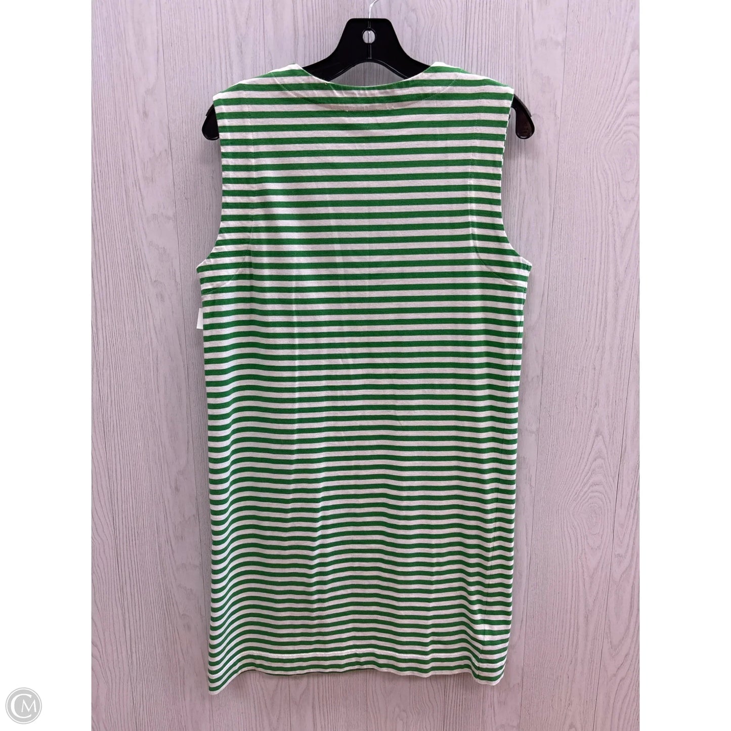 Dress Casual Short By Loft In Green & White, Size: Xs