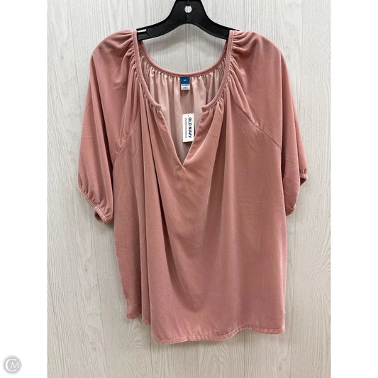 Top Short Sleeve By Old Navy In Blush, Size: 2x