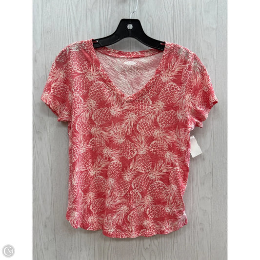 Top Short Sleeve By Old Navy In Coral, Size: Xs