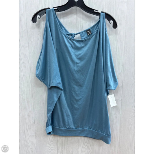 Top Short Sleeve By Shein In Blue, Size: L
