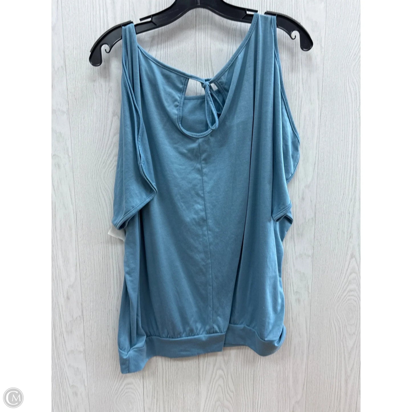 Top Short Sleeve By Shein In Blue, Size: L