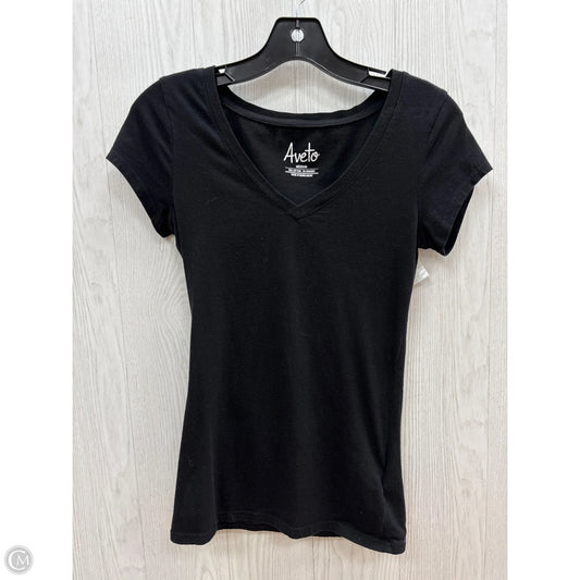 Top Short Sleeve By Clothes Mentor In Black, Size: M