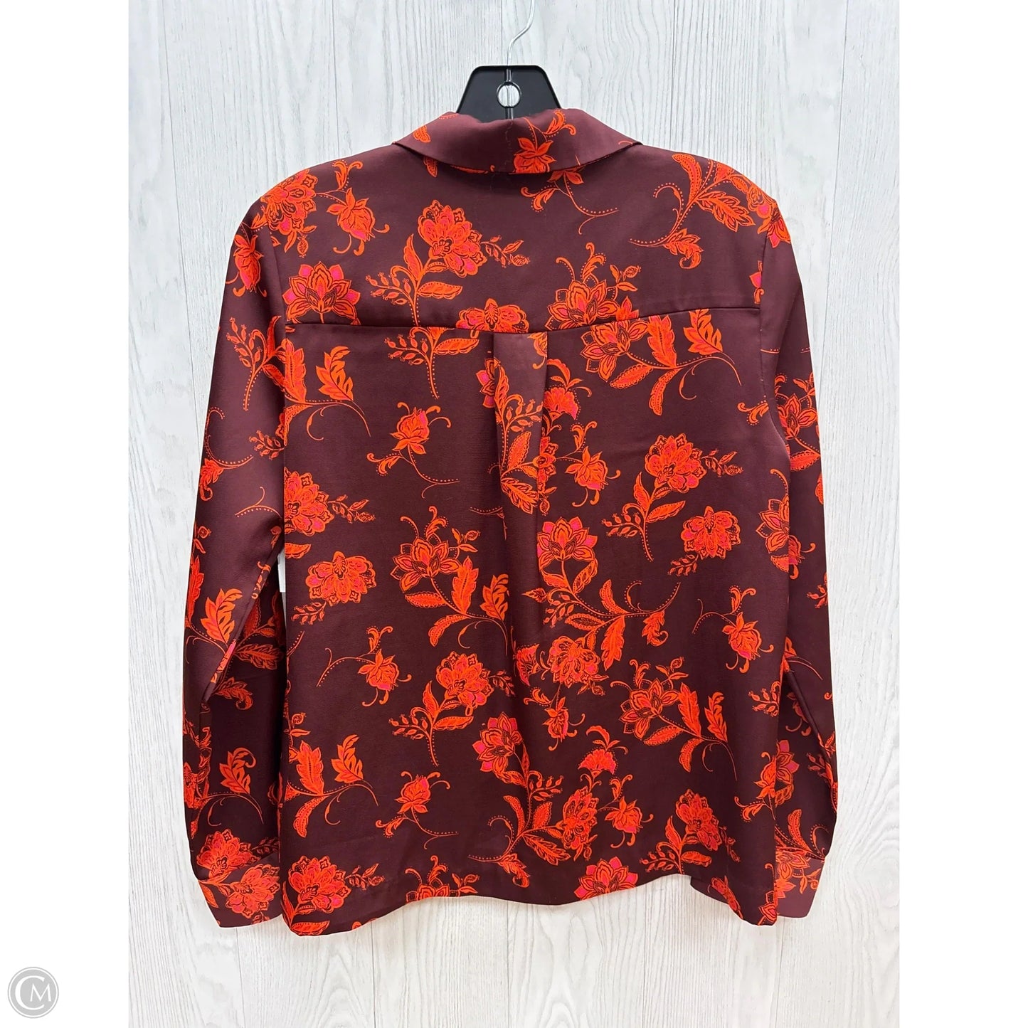 Top Long Sleeve By Rafaella In Red, Size: S
