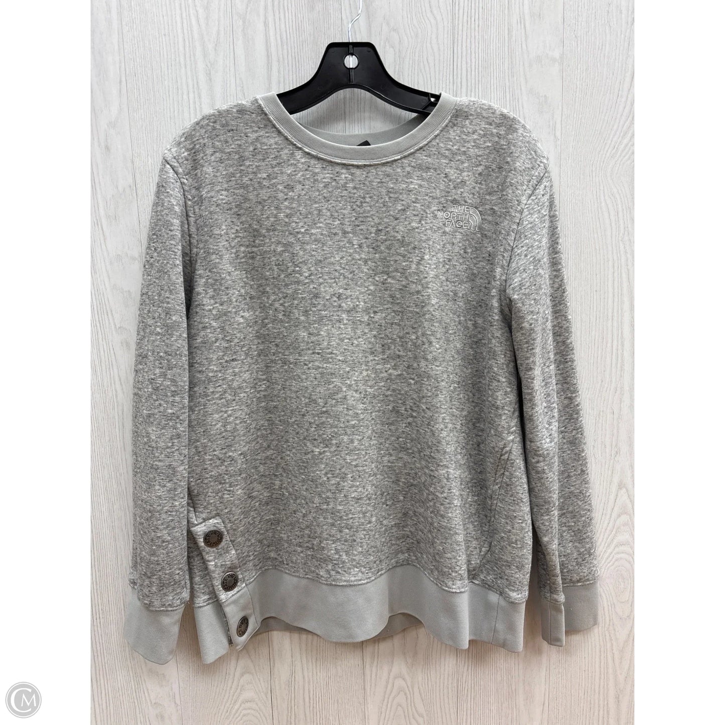 Sweatshirt Crewneck By The North Face In Grey, Size: L