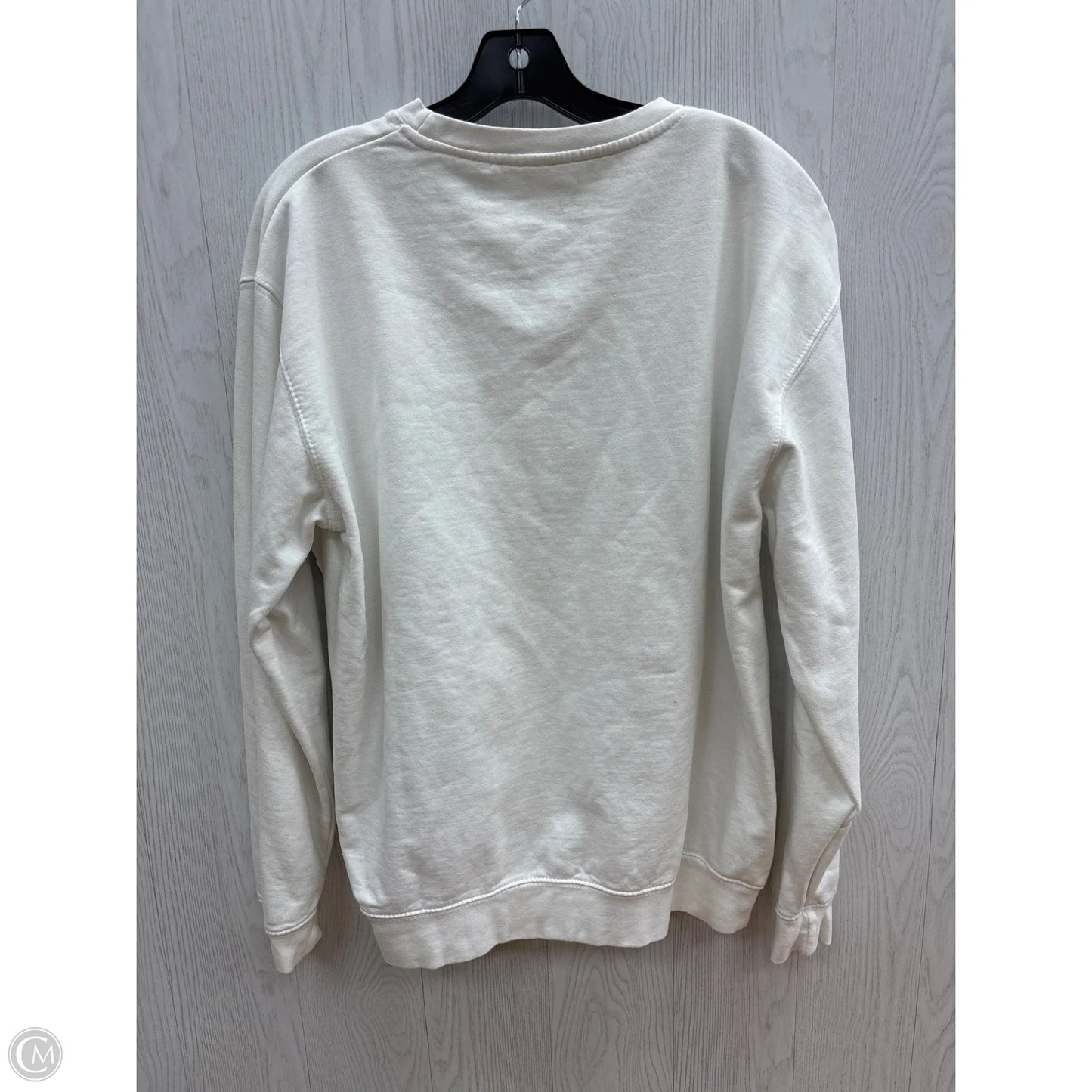 Sweatshirt Crewneck By Clothes Mentor In White, Size: Xl
