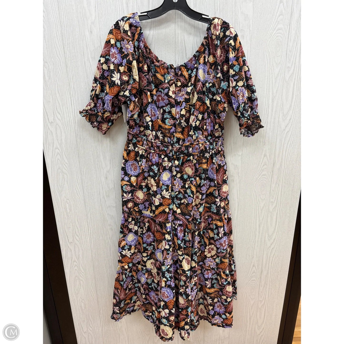 Dress Casual Maxi By Ann Taylor In Floral Print, Size: L