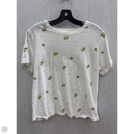 Top Short Sleeve By Old Navy In White, Size: L
